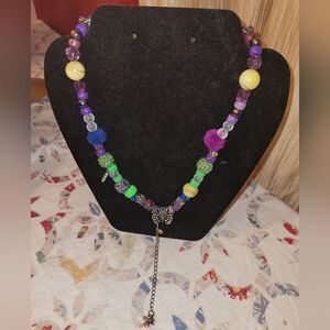 Butterfly charm necklace